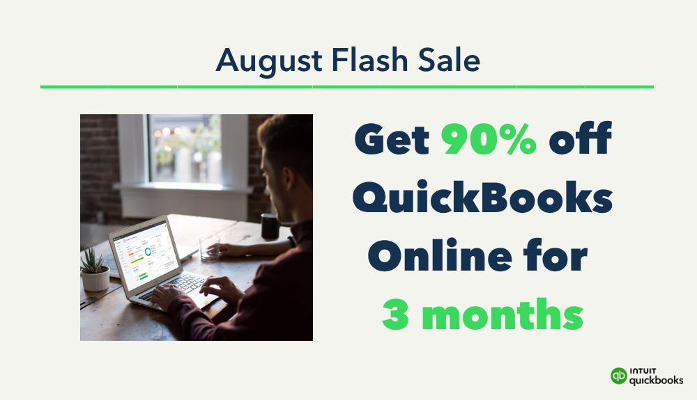Get 90% off QuickBooks Online for 3 months